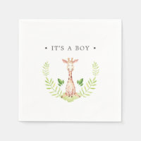 Baby Giraffe Gepersonaliseerd Het is een Jongen