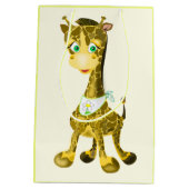 Baby Giraffe Gift Bag - Uw kleuren Medium Cadeauzakje (Achterkant)