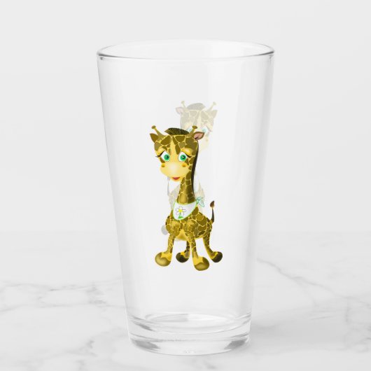 Baby Giraffe glas - Schilderen (Voorkant)