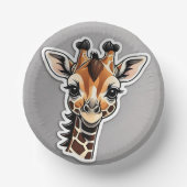 Baby Giraffe Gray Papieren Kommen (Voorkant)