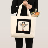 Baby Giraffe Grote Tote Bag (Voorkant (product))