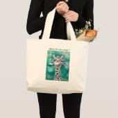 Baby Giraffe Grote Tote Bag (Voorkant (product))