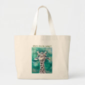 Baby Giraffe Grote Tote Bag (Voorkant)