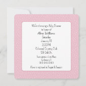 Baby Giraffe in Bloemen Baby shower Kaart (Achterkant)