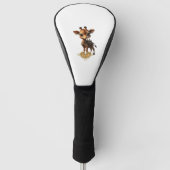 Baby giraffe in steampunk-cartoon stijl Classic T- Golfheadcover (Voorkant)