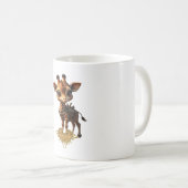 Baby giraffe in steampunk-cartoon stijl Classic T- Koffiemok (Voorkant rechts)