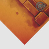 Baby giraffe in steampunk-cartoon tissuepapier (Detail)