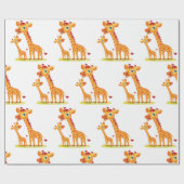 Baby Giraffe inpakpapier (Vlak)