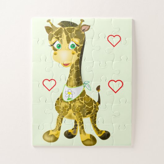 Baby Giraffe Jigzaag Puzzle Legpuzzel (Verticaal)