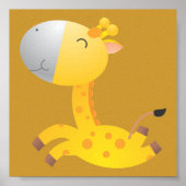Baby Giraffe/ Kinderkamer decor Poster (Voorkant)