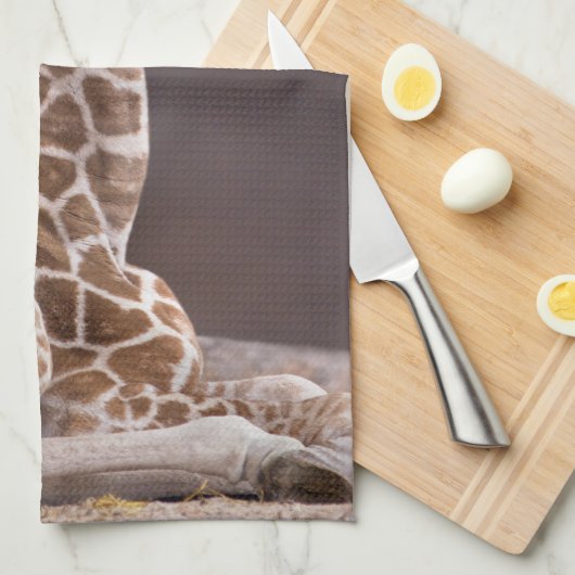 Baby Giraffe Kitchen Towel Theedoek (Quarter Fold)