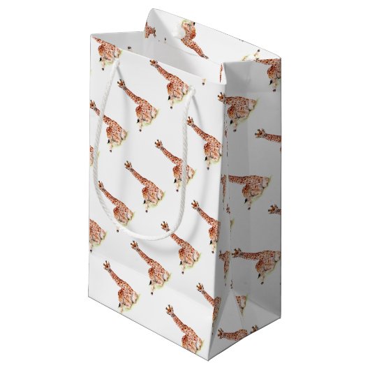 Baby Giraffe Klein Cadeauzakje (Voorkant Gekanteld)
