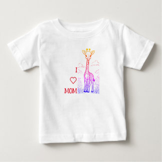 Baby Giraffe Kleurboek T-Shirt voor Peuters