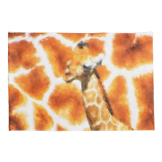 Baby Giraffe Kussensloop (Achterkant-Rechts)