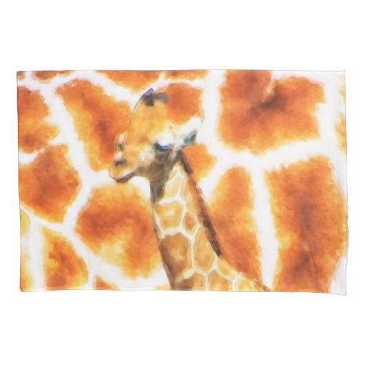 Baby Giraffe Kussensloop (Voorkant-Links)