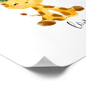 Baby Giraffe Liefde Kwekerij Poster (Hoek)