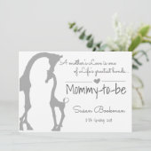 Baby Giraffe mama wordt zwanger Aankondiging (Staand voorkant)