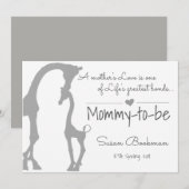 Baby Giraffe mama wordt zwanger Aankondiging (Voorkant / Achterkant)