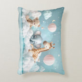 Baby Giraffe met al zijn vrienden Accent Kussen (Voorkant(Verticaal))