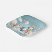 Baby Giraffe met al zijn vrienden Papieren Bordje (Gebogen)