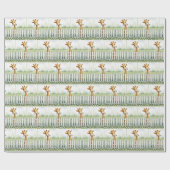 Baby Giraffe met Daisy Cadeaupapier (Vlak)