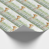 Baby Giraffe met Daisy Cadeaupapier (Hoek)