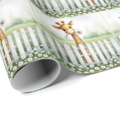 Baby Giraffe met Daisy Cadeaupapier (Rol Hoek)