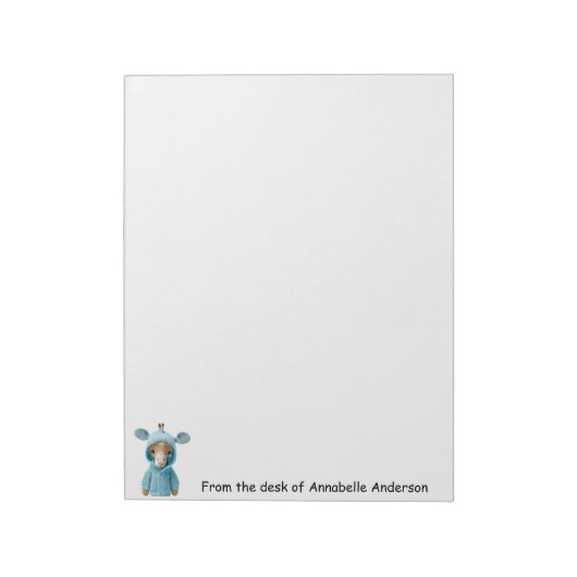 Baby Giraffe Notitieblok (Linkerzijde)