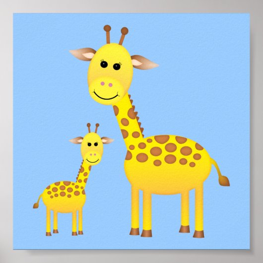 Baby Giraffe/Nursery Decor Poster (Voorkant)