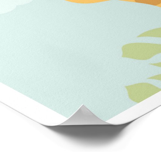 Baby Giraffe Poster (Hoek)