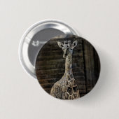Baby Giraffe Ronde Button 5,7 Cm (Voorkant /achterkant)