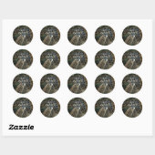 Baby Giraffe Ronde Sticker (Vel)