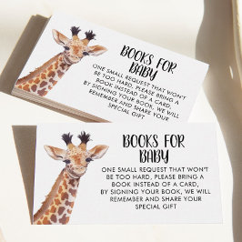 Baby Giraffe Safari Book Request Informatiekaartje