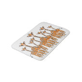Baby Giraffe, safari dieren Bath Mat (Gekanteld)