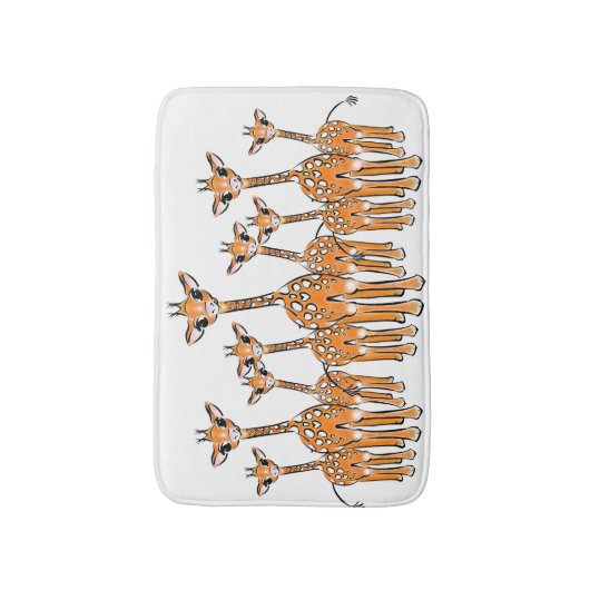 Baby Giraffe, safari dieren Bath Mat (Voorkant Verticaal)