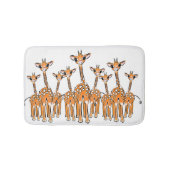Baby Giraffe, safari dieren Bath Mat (Voorkant)