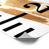 Baby Giraffe Safari Jungle Dieren Poster (Hoek)