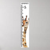 Baby Giraffe Safari Oerwoud Dieren Poster (Voorkant)