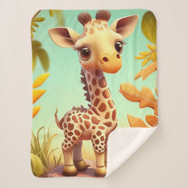 "Baby Giraffe" Sherpa Deken