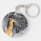 Baby Giraffe Sleutelhanger (Achterkant)