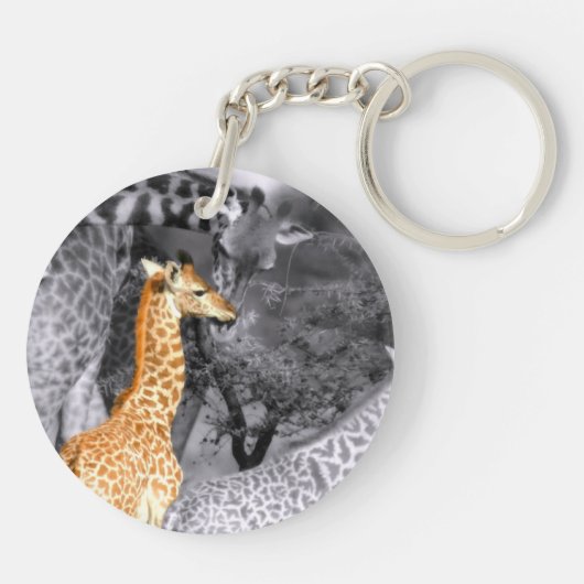 Baby Giraffe Sleutelhanger (Achterkant)