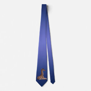 Baby Giraffe Strop Dubbelzijdig (Licht/ Donkerblau Stropdas
