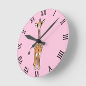 Baby Giraffe tekenen Ronde Klok (Hoek)