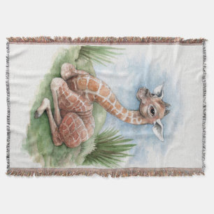 Baby Giraffe Throw Blanket Deken