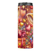 Baby Giraffe Valentijnsdag Cadeau Box Wrap Thermosbeker (Achterkant)
