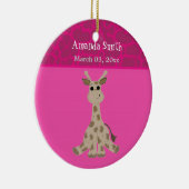 Baby Giraffe van Cartoon op suikerbiet Keramisch Ornament (Rechts)