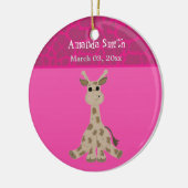 Baby Giraffe van Cartoon op suikerbiet Keramisch Ornament (Links)