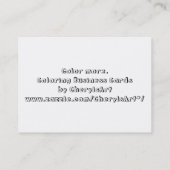 Baby Giraffe Visitekaartjes kleuren (Achterkant)