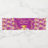 Baby Giraffe Water Hoesje Waterfles Etiket (Enkel label)