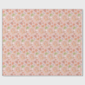 Baby Giraffe Waterverf handbeschilderde omsluitpap Cadeaupapier (Vlak)